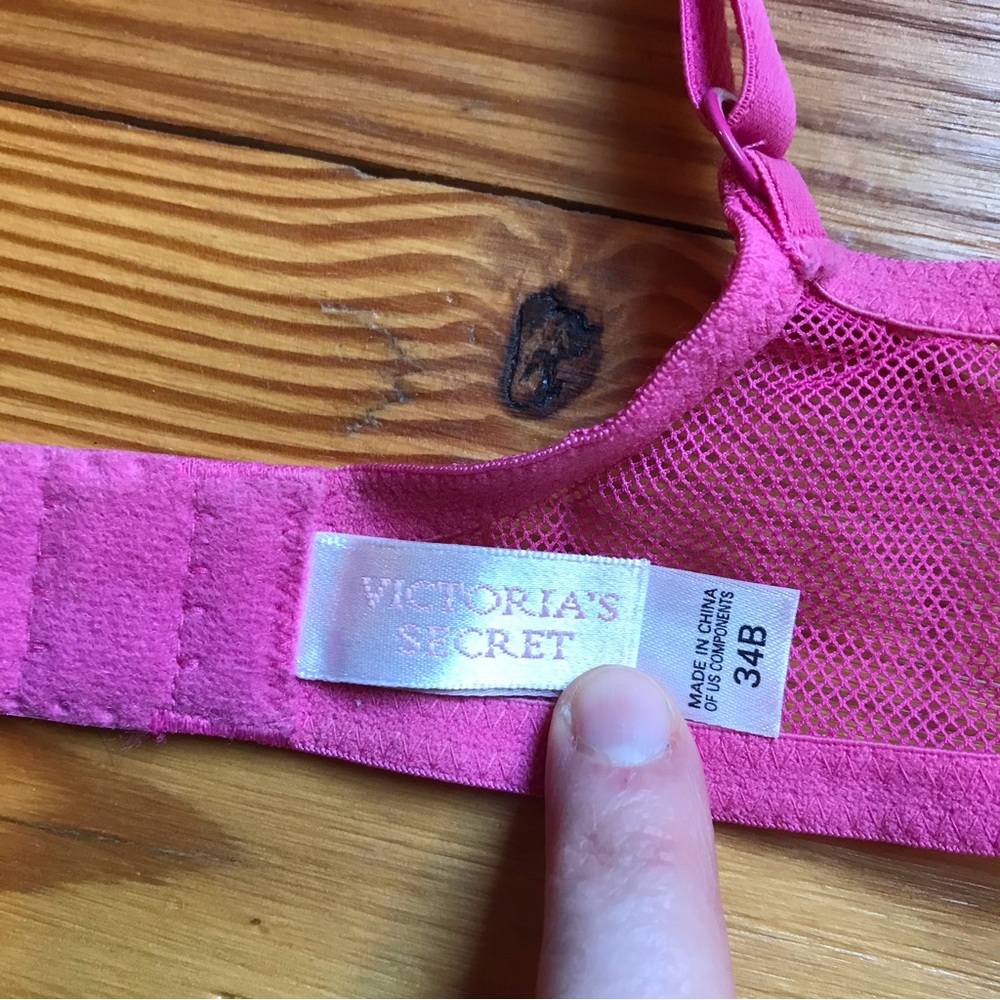 Victoria’s Secret Pink Black Lace Bra Bundle, EUC, 34B - Picture 6 of 7